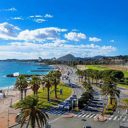 Beautiful Beachfront Lägenhet Cagnes-sur-Mer